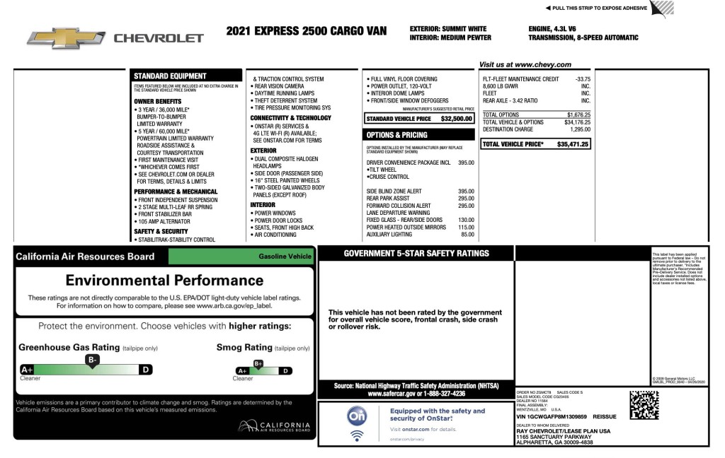 2021 Chevrolet Express Image 7