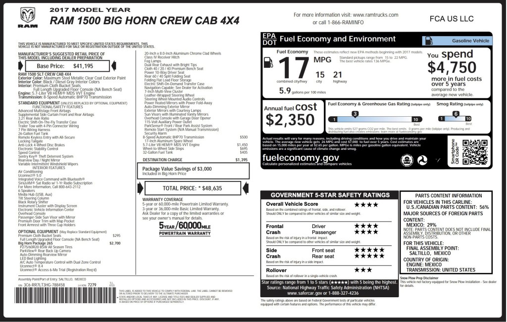 2017 RAM 1500 Image 11