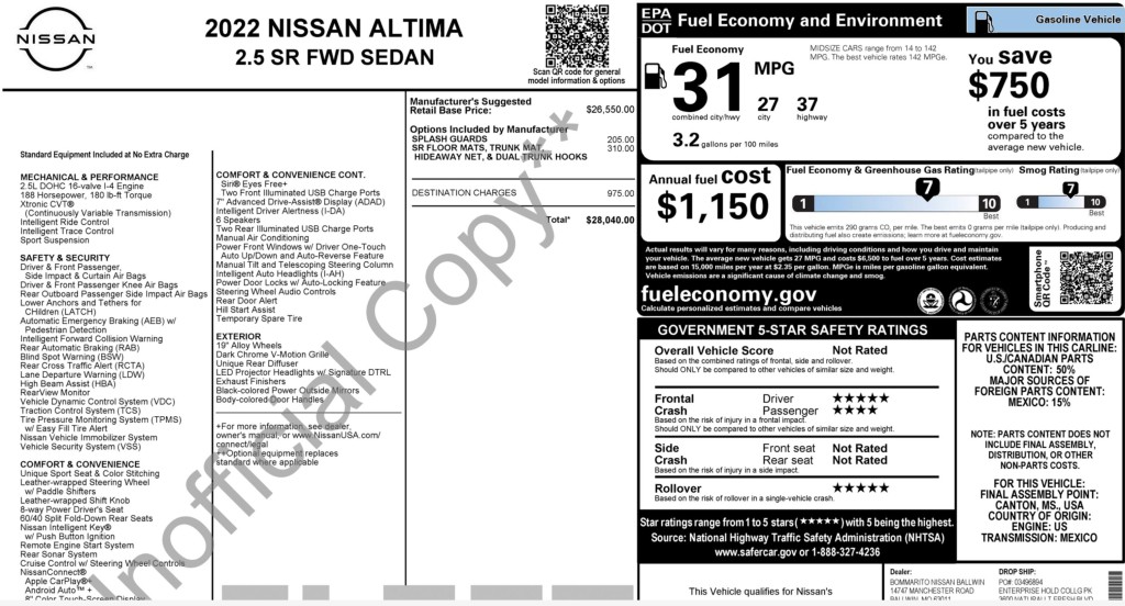 2022 Nissan Altima Image 11