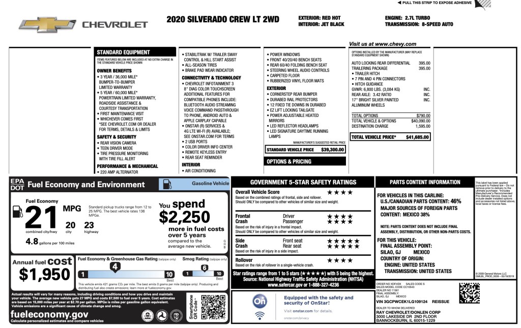 2020 Chevrolet Silverado 1500 Image 7