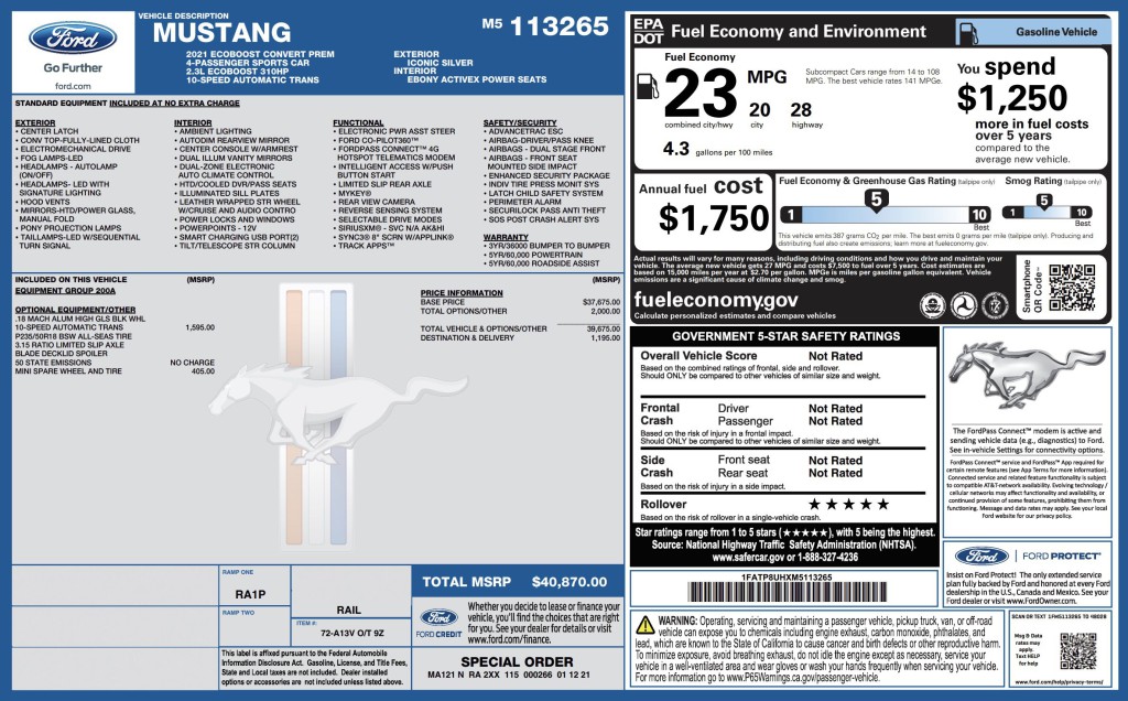2021 Ford Mustang Image 7