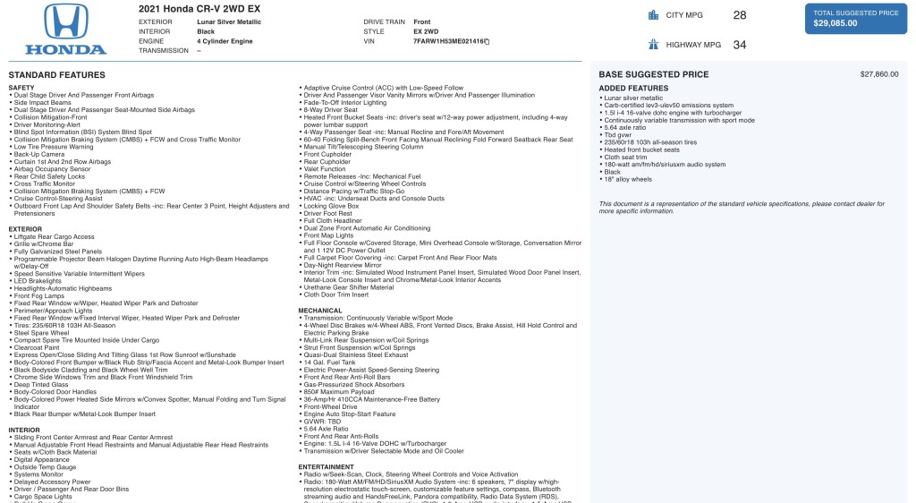 2021 Honda CR-V Image 7