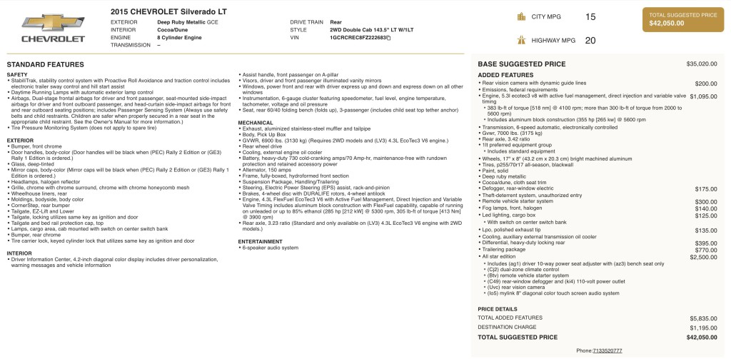 2015 Chevrolet Silverado 1500 Image 12