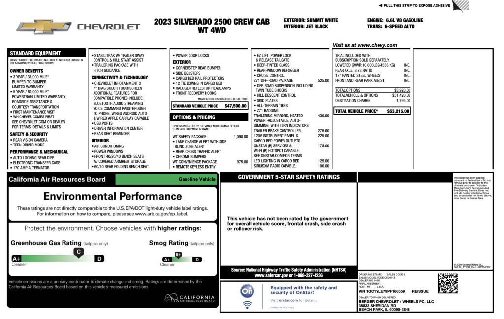 2023 Chevrolet Silverado 1500 Image 3