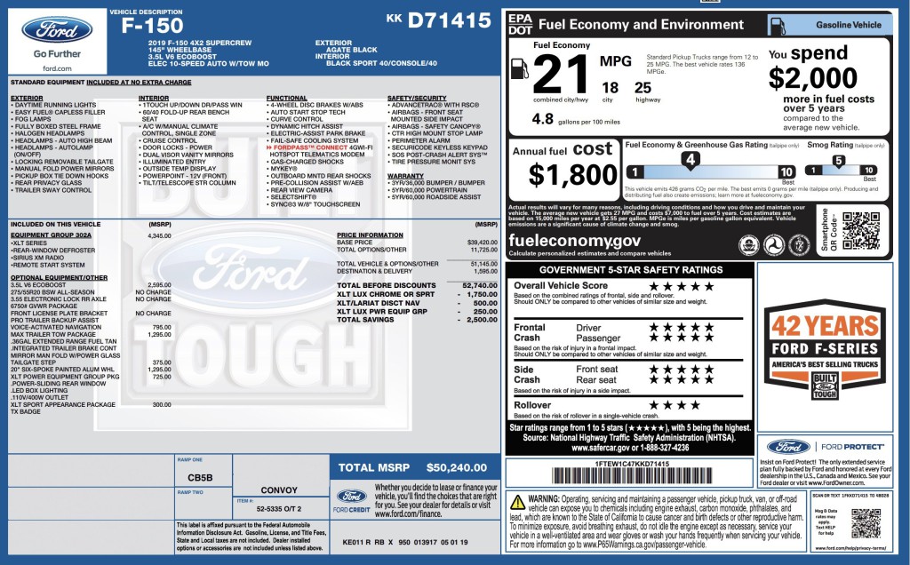 2019 Ford F-150 Image 3