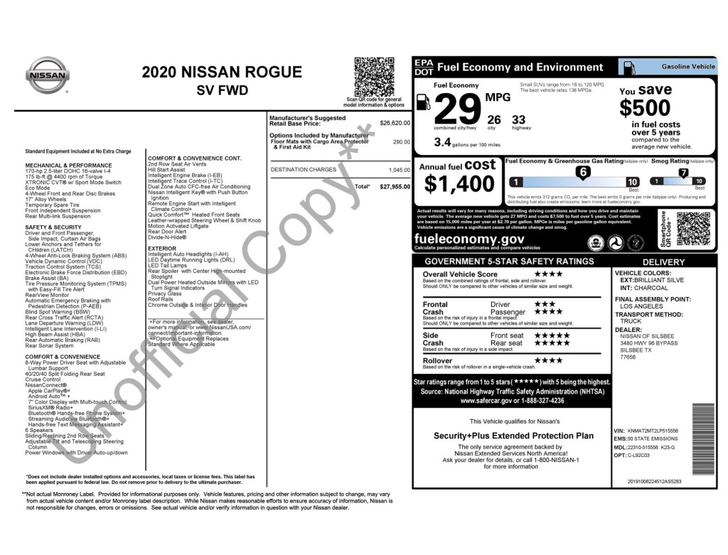 2020 Nissan Rogue Image 3