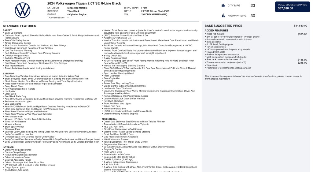 2024 Volkswagen Tiguan Image 11