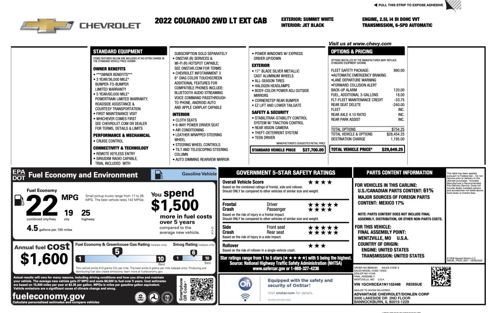 2022 Chevrolet Colorado Image 3