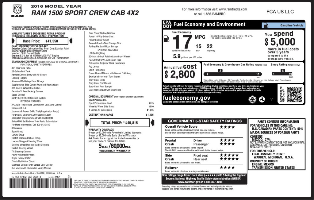 2016 RAM 1500 Image 7