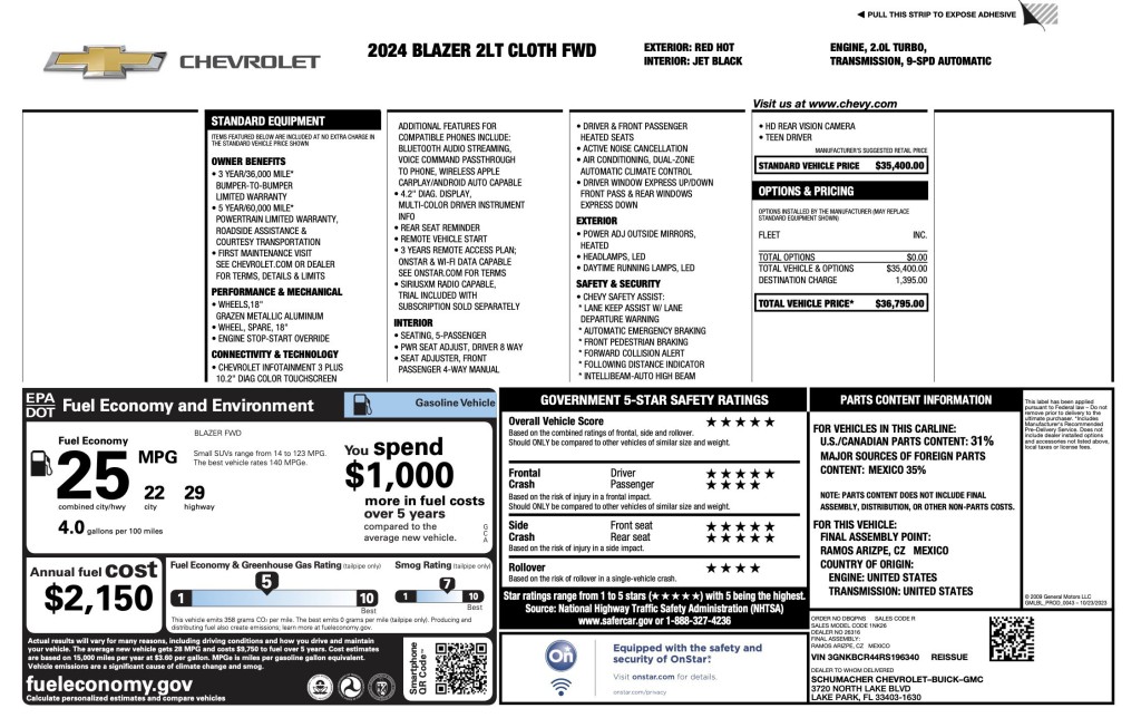 2024 Chevrolet Blazer Image 3