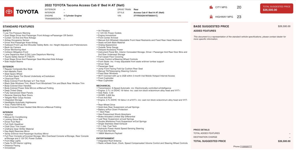 2022 Toyota Tacoma Image 3