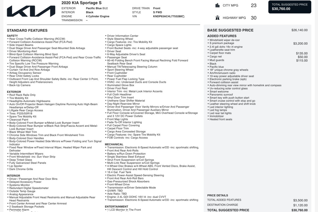 2020 Kia Sportage Image 7