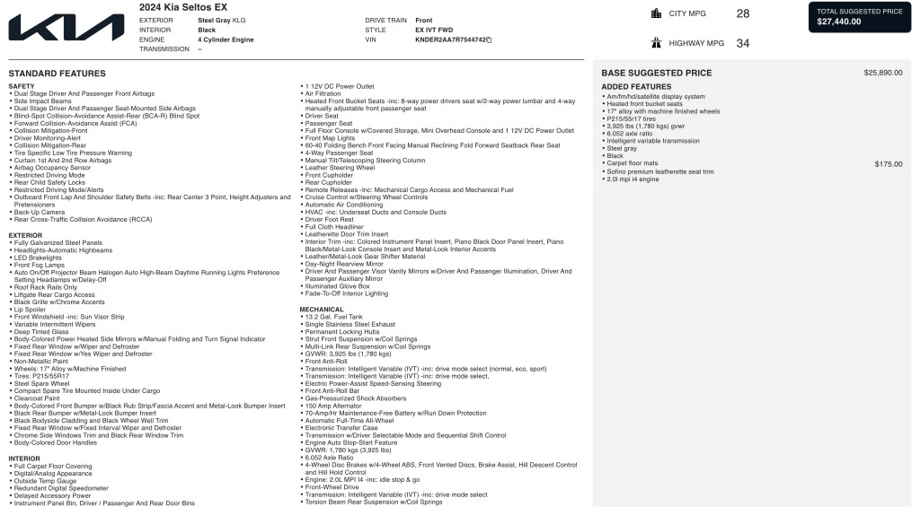 2024 Kia Seltos Image 3