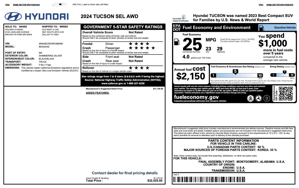 2024 Hyundai Tucson Image 11