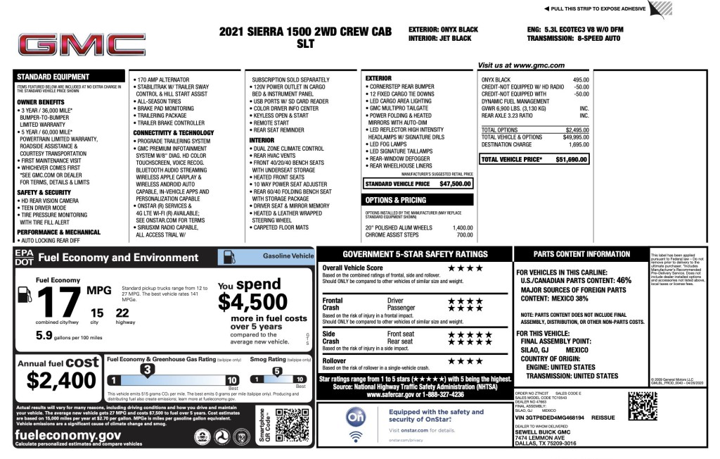 2021 GMC Sierra 1500 Image 3