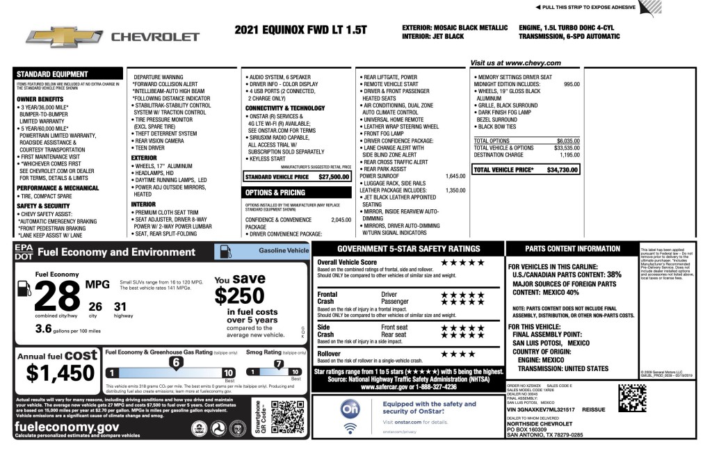 2021 Chevrolet Equinox Image 3