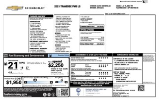 Image for 2021 Chevrolet Traverse LS ID: 6987372