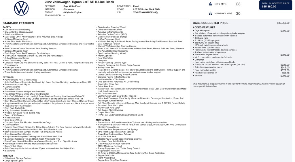2022 Volkswagen Tiguan Image 6