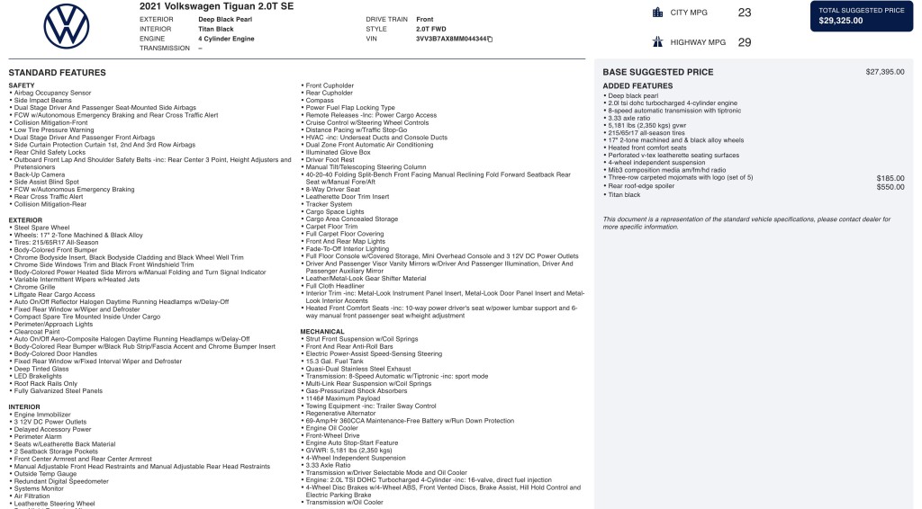 2021 Volkswagen Tiguan Image 13