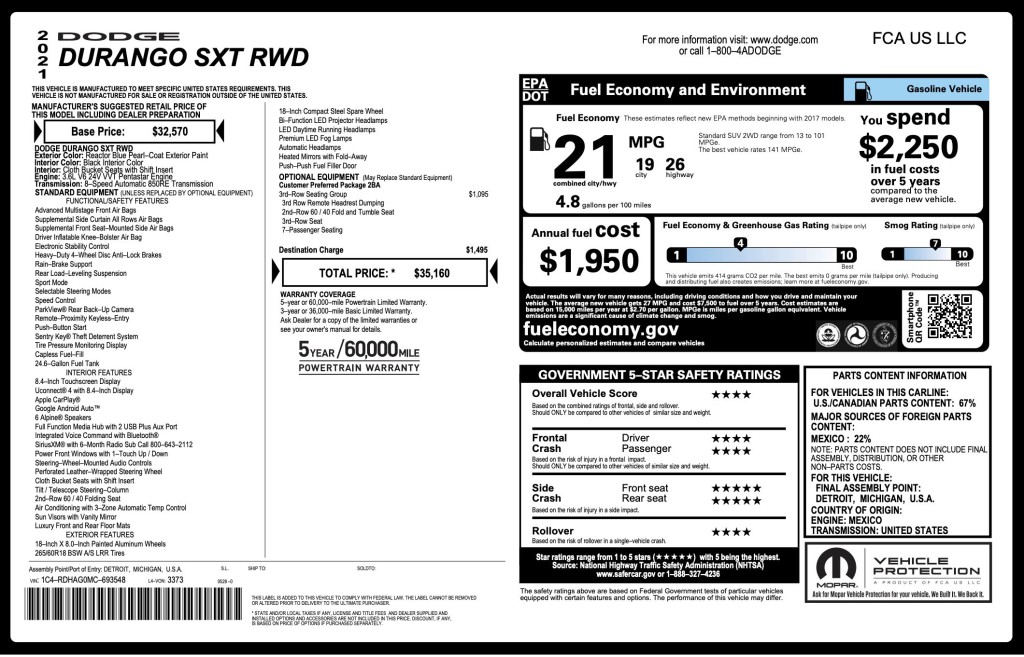 2021 Dodge Durango Image 10