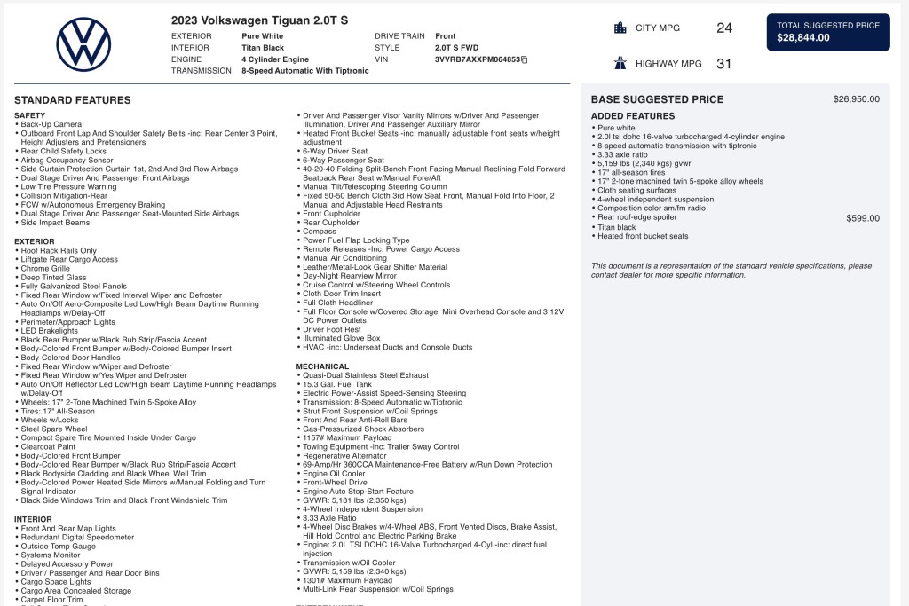 2023 Volkswagen Tiguan Image 6