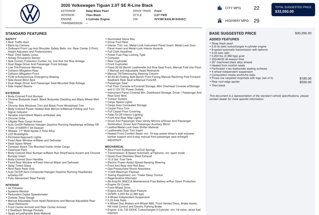 2020 Volkswagen Tiguan Image 12