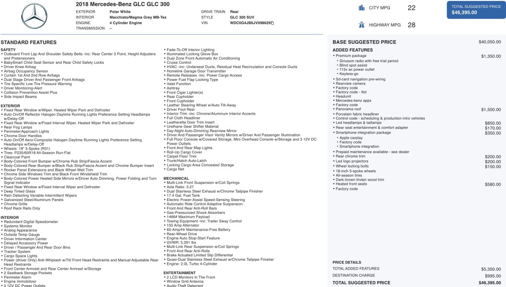 2018 Mercedes-Benz GLC-Class Image 6