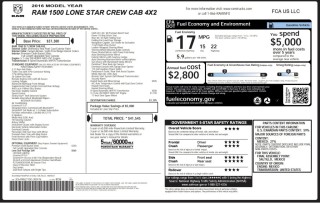 Image for 2016 RAM 1500 Lone Star ID: 7017723