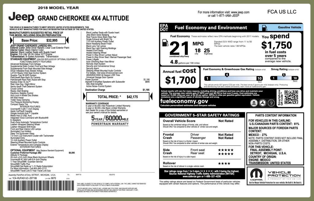 2018 Jeep Grand Cherokee Image 3