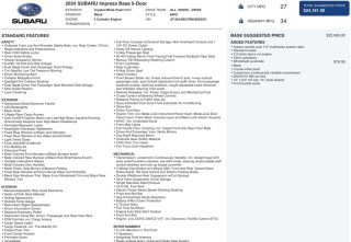 Image for 2024 Subaru Impreza  ID: 7031153