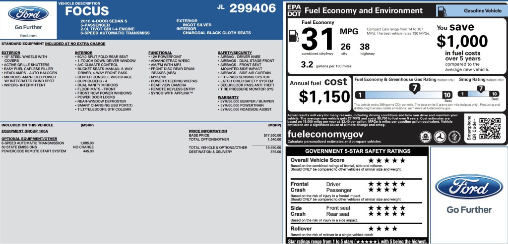 2018 Ford Focus Image 6