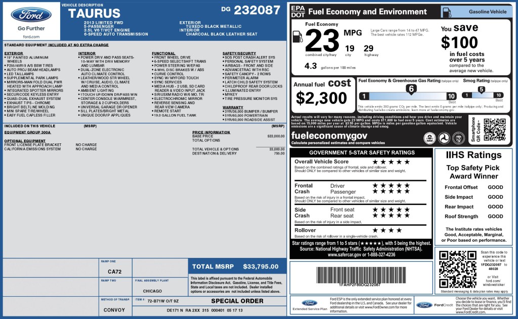 2013 Ford Taurus Image 6