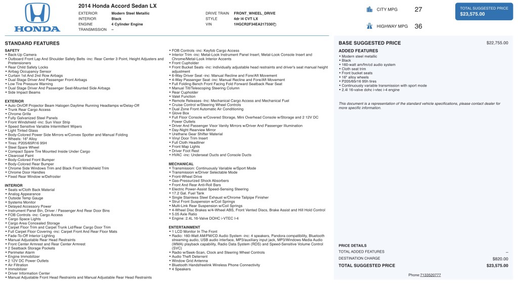 2014 Honda Accord Image 3