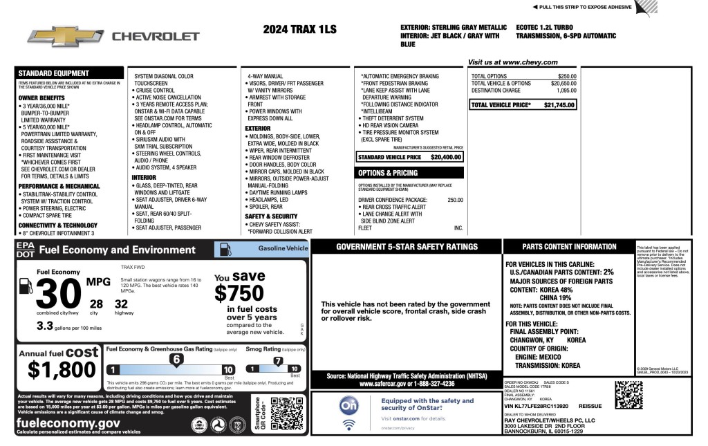 2024 Chevrolet Trax Image 6