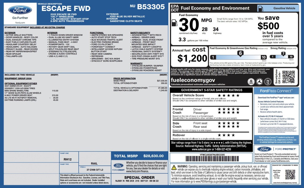 2022 Ford Escape Image 6