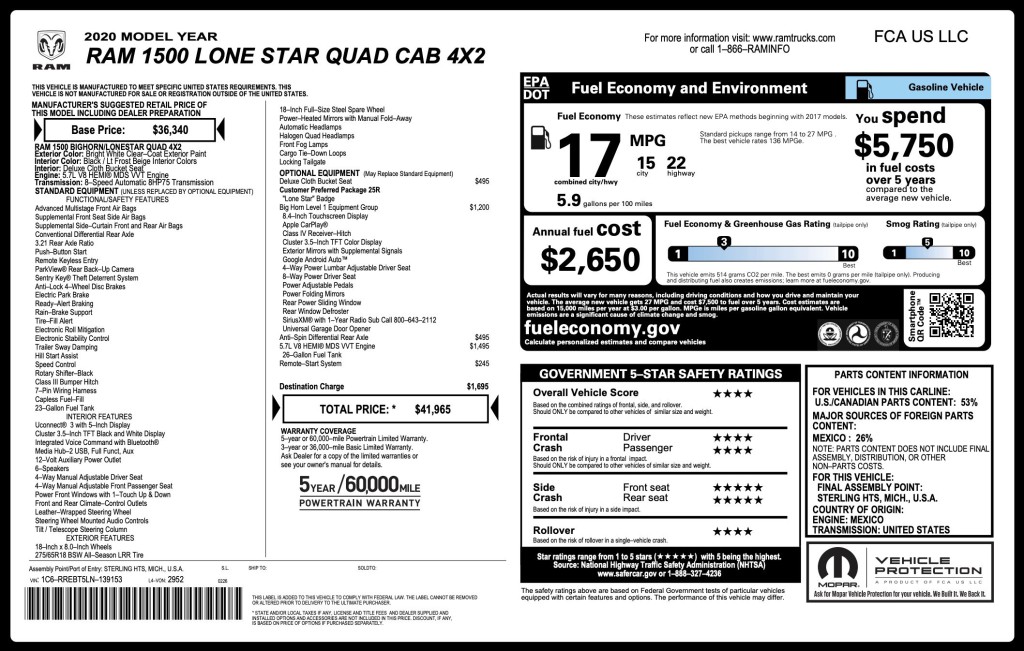 2020 RAM 1500 Image 12