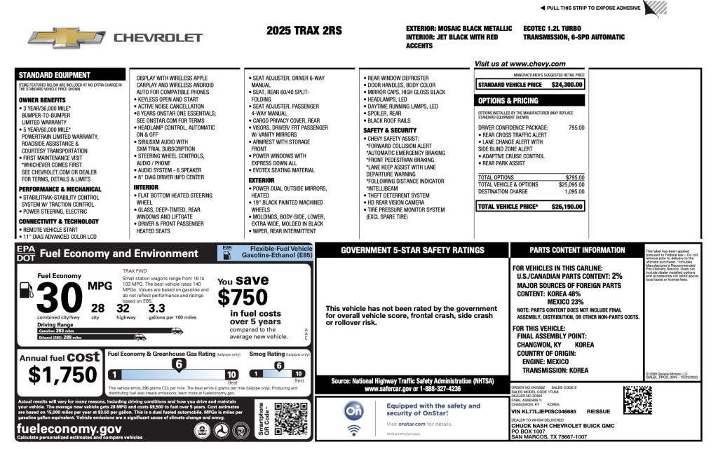 2025 Chevrolet Trax Image 6