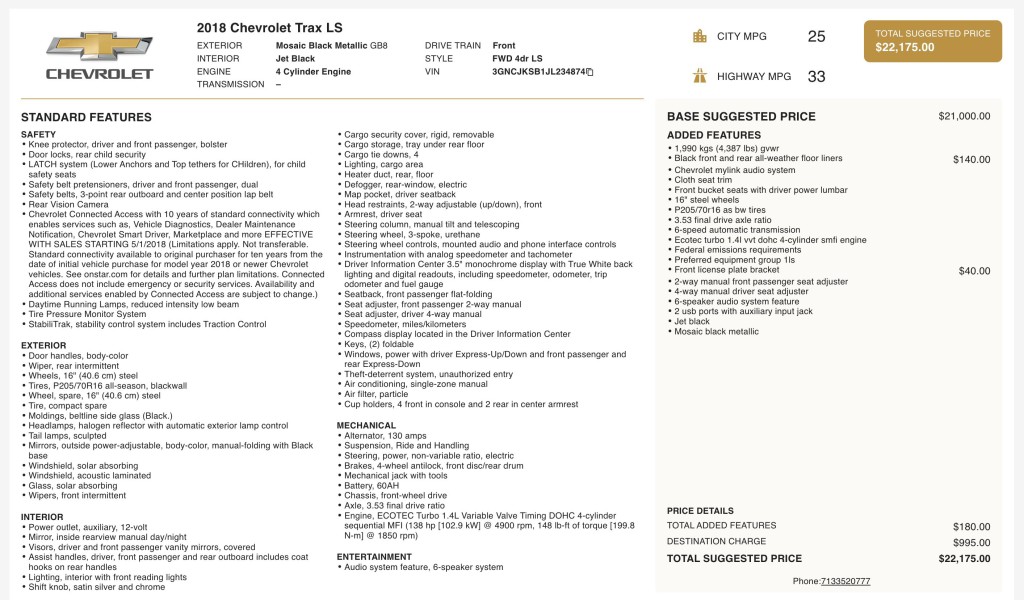 2018 Chevrolet Trax Image 3