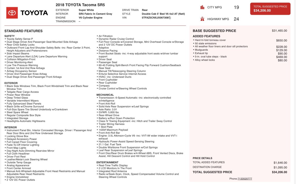 2018 Toyota Tacoma Image 3