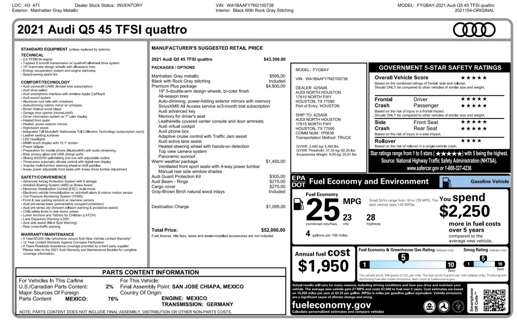 2021 Audi Q5 Image 3
