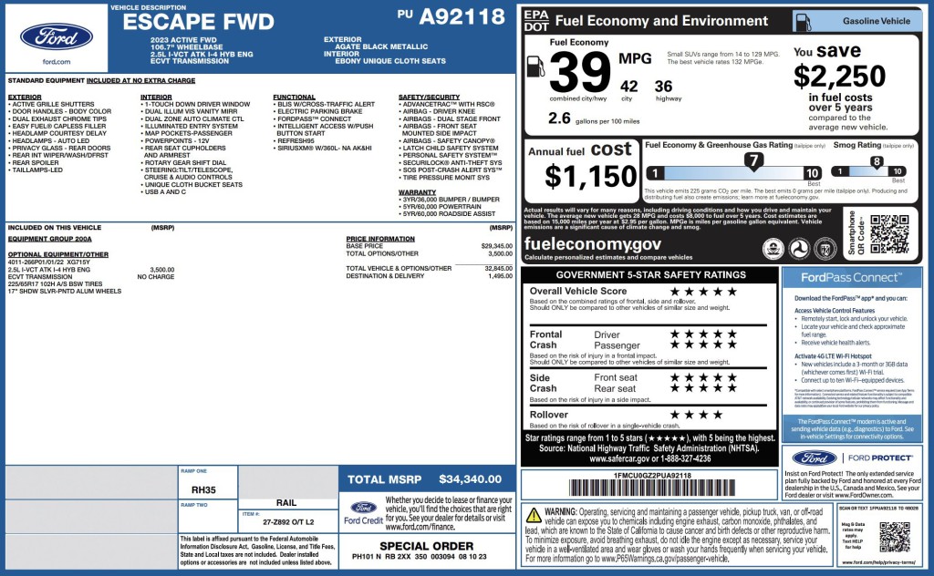 2023 Ford Escape Image 6