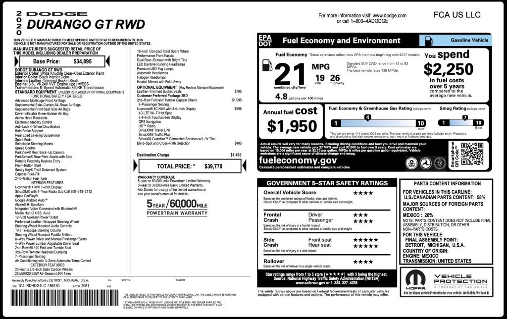 2020 Dodge Durango Image 7