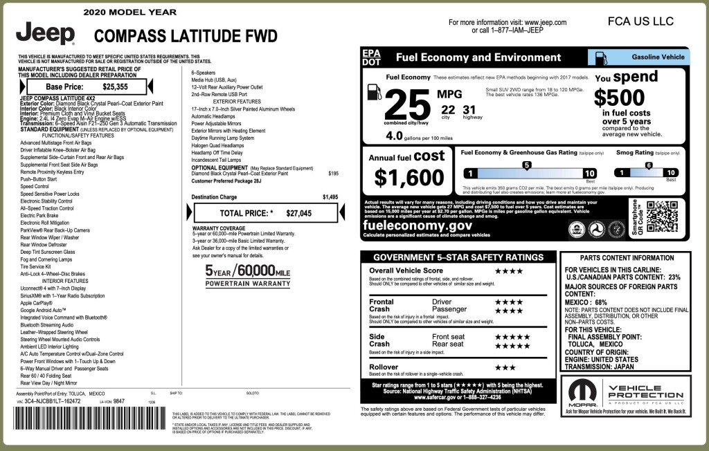 2020 Jeep Compass Image 6