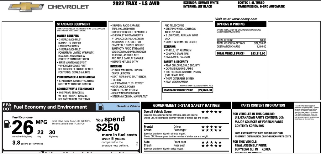 2022 Chevrolet Trax Image 3