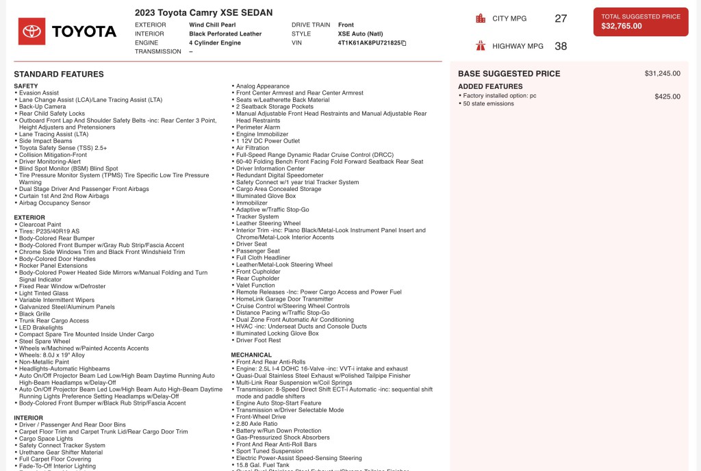 2023 Toyota Camry Image 6