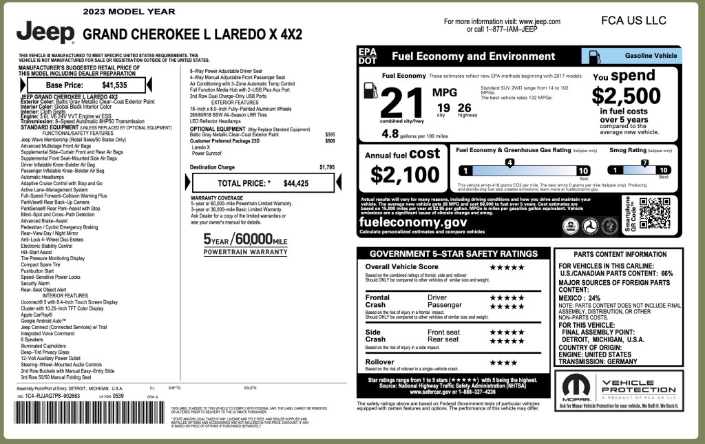 2023 Jeep Grand Cherokee Image 6