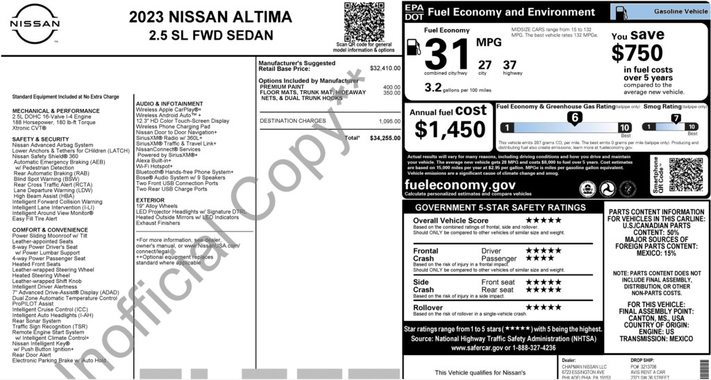 2023 Nissan Altima Image 6