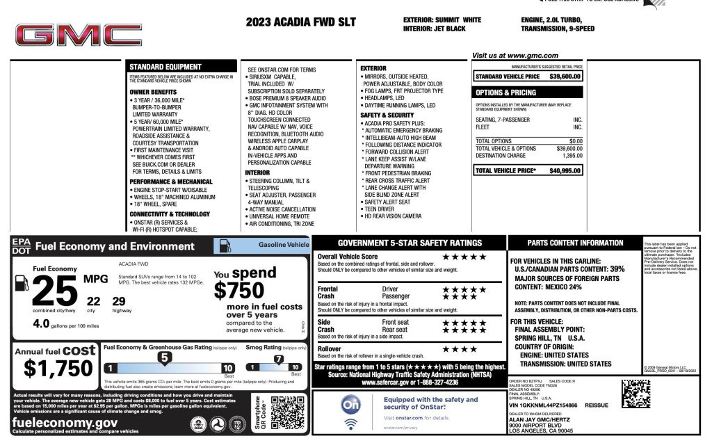 2023 GMC Acadia Image 11