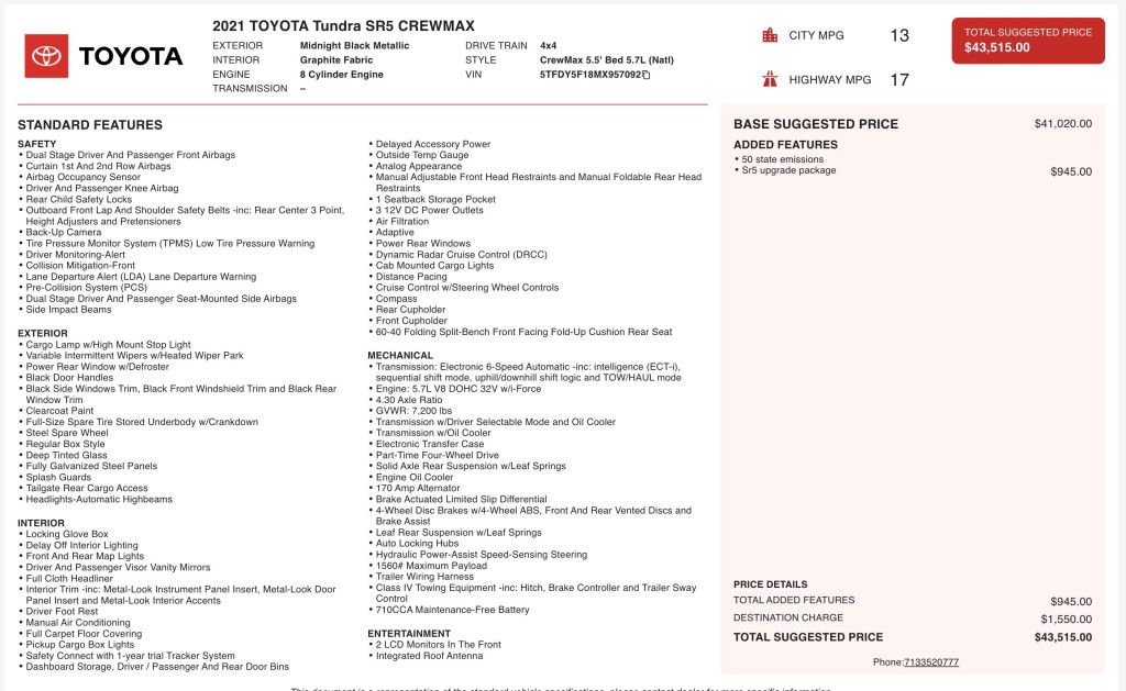 2021 Toyota Tundra Image 7