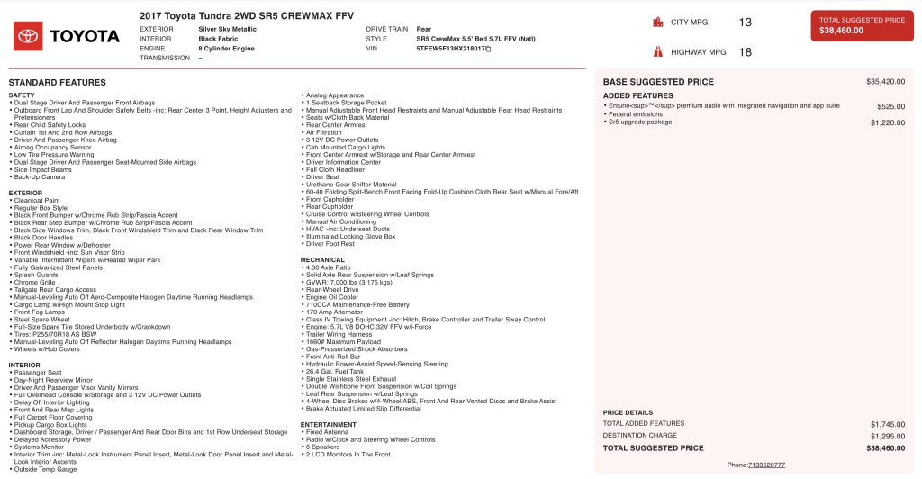 2017 Toyota Tundra Image 3